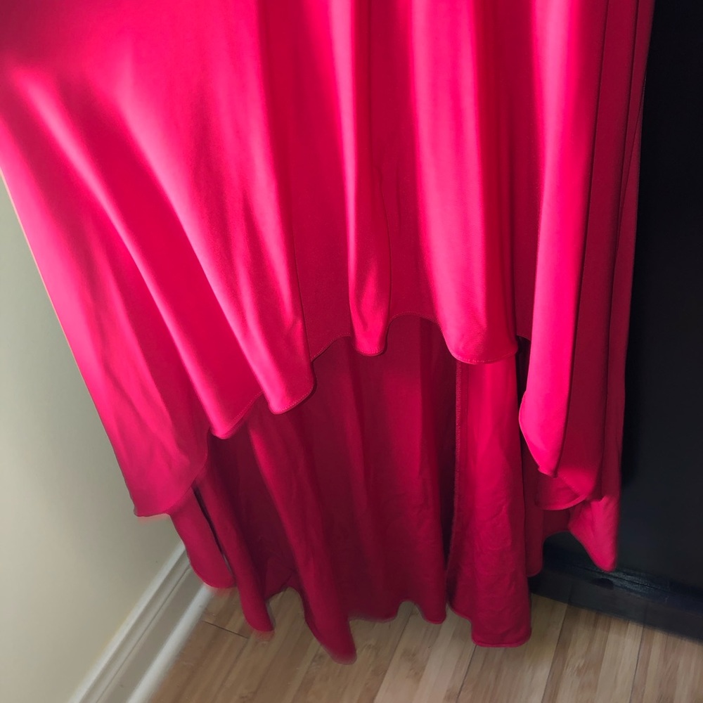 High/Low Red Prom Dress - Picture 2 of 4